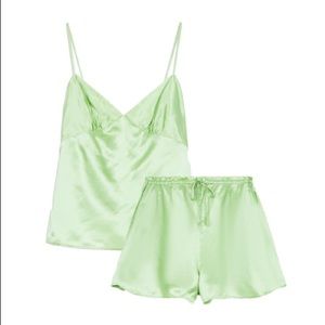 ISO Alexa Chung Goldie Silk Pajama Set